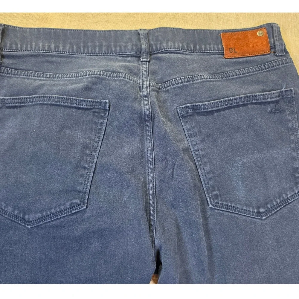 DL1961 Vince Slim Straight Navy Blue XTWILL 360 Comfort Pants Mens 36